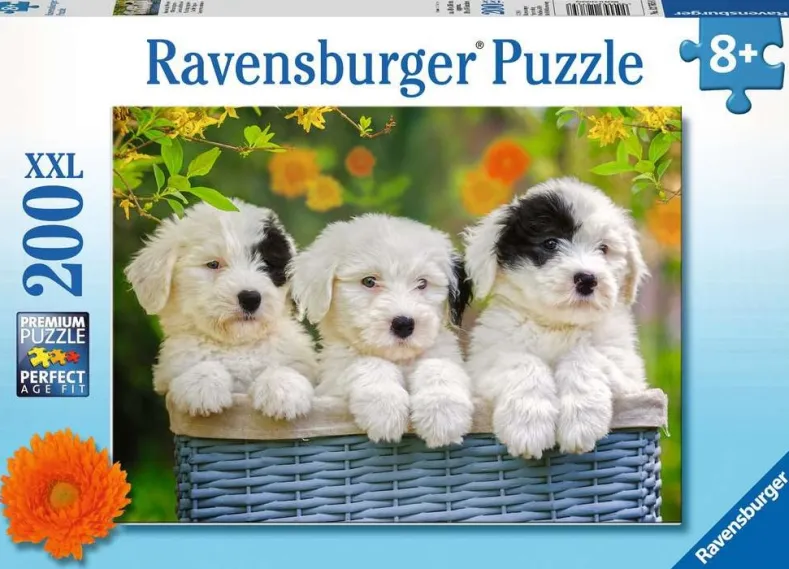 Schattige Puppies Puzzel (200 XXL stukjes)