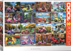 16 Scooters by Bigelow Puzzel (1000 stukjes)