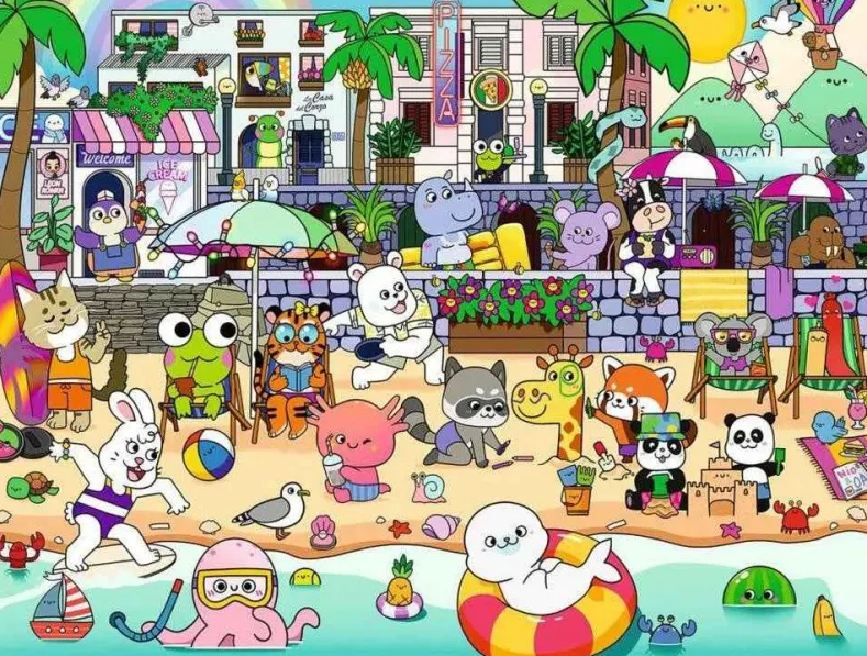 Seaside Fun Puzzel (150 XXL stukjes)