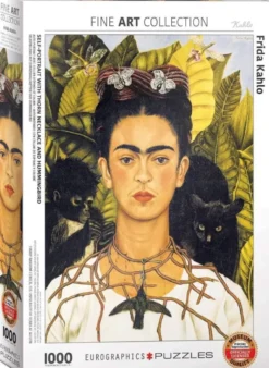 Self-Portrait with Thorn Neclace and Hummingbird Puzzel (1000 stukjes)