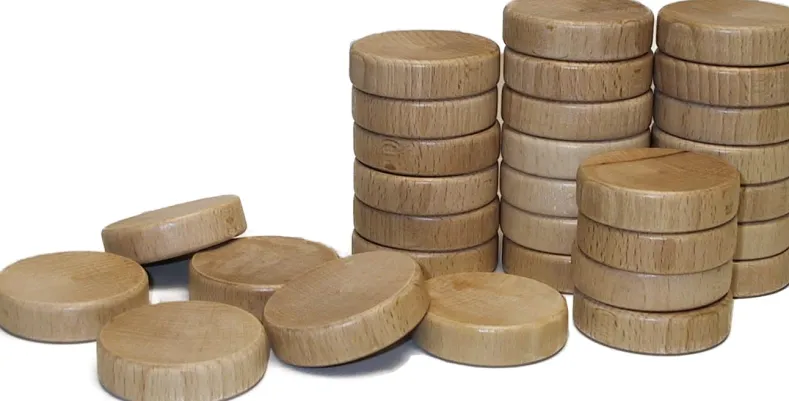 Sjoelstenen Set 52mm Holgedraaid (30 stuks)