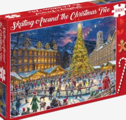 Skating Around the Christmas Tree Puzzel (1000 stukjes)