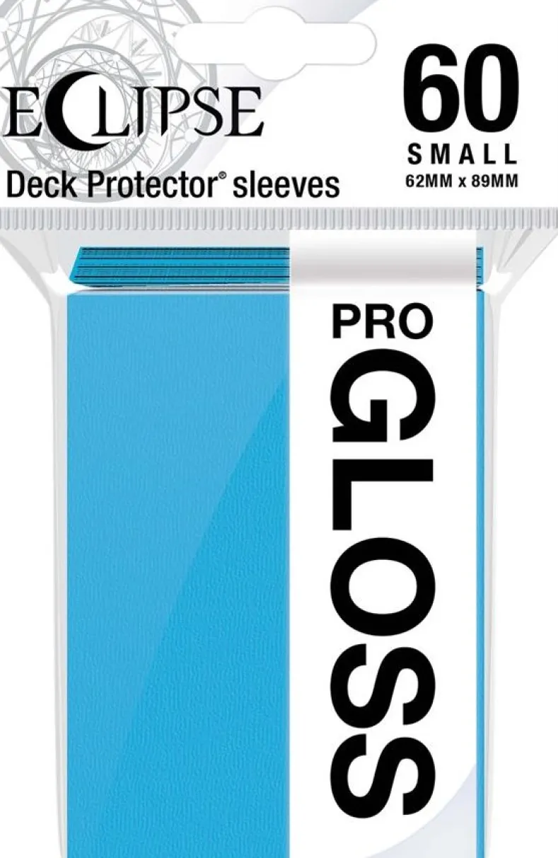 Sleeves Eclipse Gloss Small - Licht Blauw (62x89 mm)