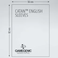 Sleeves Matte Catan-Sized 56x82mm (60 stuks)