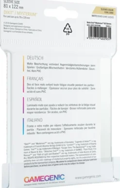 Sleeves Matte Dixit 81x122mm (90 stuks)
