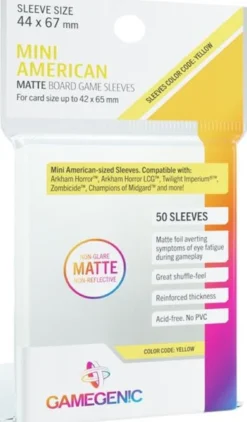 Sleeves Matte Mini American-Sized Boardgame 44x67mm