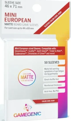 Sleeves Matte Mini European-Sized Boardgame 46x71mm