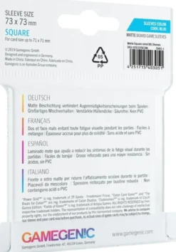 Sleeves Matte Square-Sized 73x73mm (50 stuks)