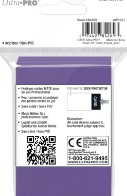 Sleeves Pro-Matte - Small Paars (62x89 mm)
