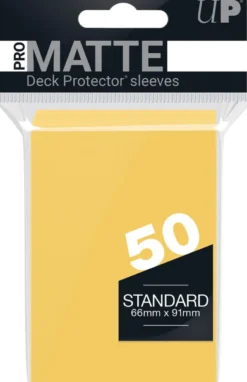 Sleeves Pro-Matte - Standaard Geel (66x91 mm)