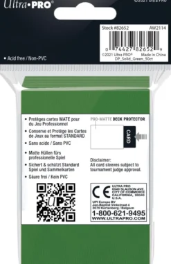 Sleeves Pro-Matte - Standaard Groen (66x91 mm)
