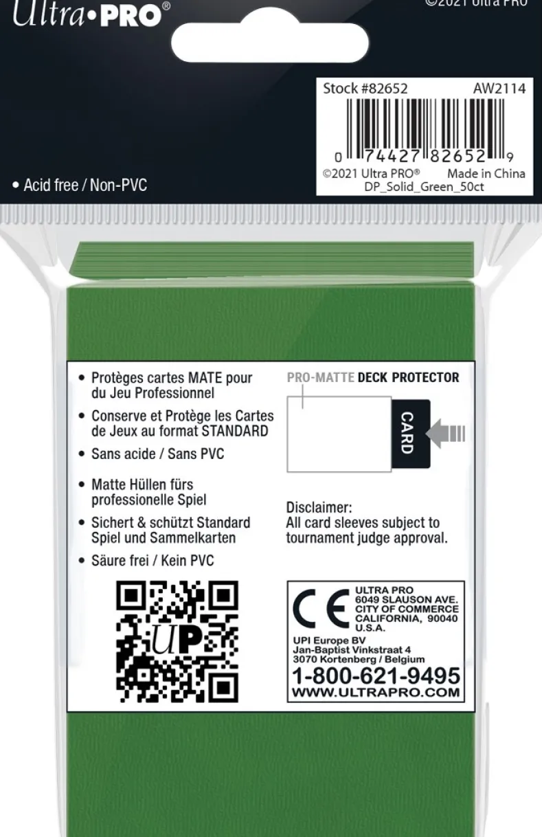 Sleeves Pro-Matte - Standaard Groen (66x91 mm)