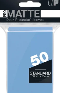 Sleeves Pro-Matte - Standaard Licht-Blauw (66x91 mm)