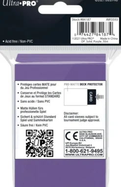 Sleeves Pro-Matte - Standaard Paars (66x91 mm)