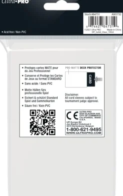 Sleeves Pro-Matte - Standaard Transparant (100 stuks)