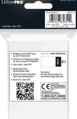 Sleeves Pro-Matte - Standaard Wit (66x91 mm)