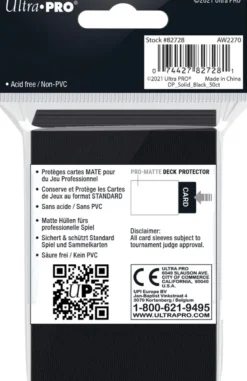Sleeves Pro-Matte - Standaard Zwart (66x91 mm)