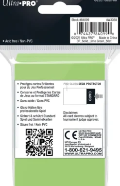 Sleeves - Standaard Lime Groen (66x91 mm)