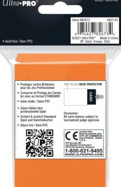 Sleeves - Standaard Oranje (66x91 mm)