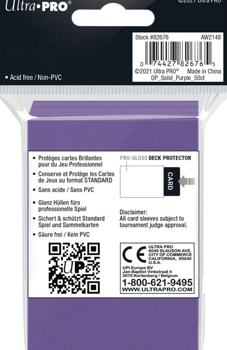 Sleeves - Standaard Paars (66x91 mm)