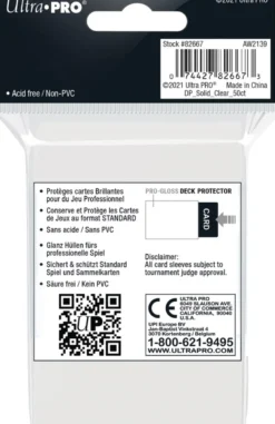 Sleeves - Standaard Transparant (66x91 mm)