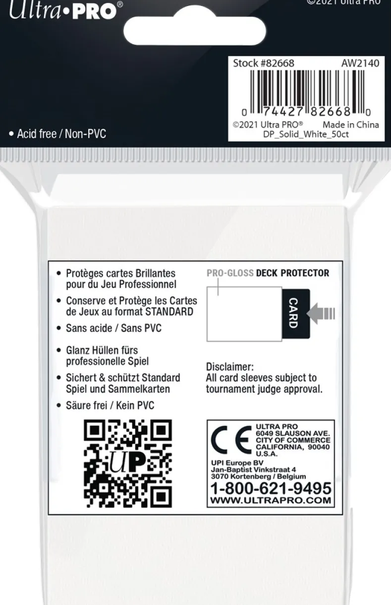 Sleeves - Standaard Wit (66x91 mm)