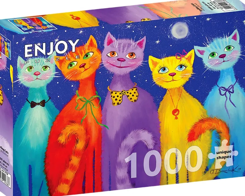 Smiling Cats Puzzel (1000 stukjes)
