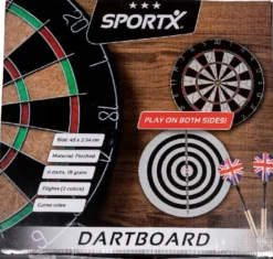 SportX - Dartbord met 6 Pijlen