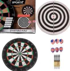 SportX - Dartbord met 6 Pijlen