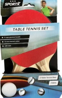 SportX - Tafeltennisset met 3 Tafeltennisballen (3 ster)