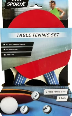 SportX - Tafeltennisset met 3 Tafeltennisballen (4 ster)