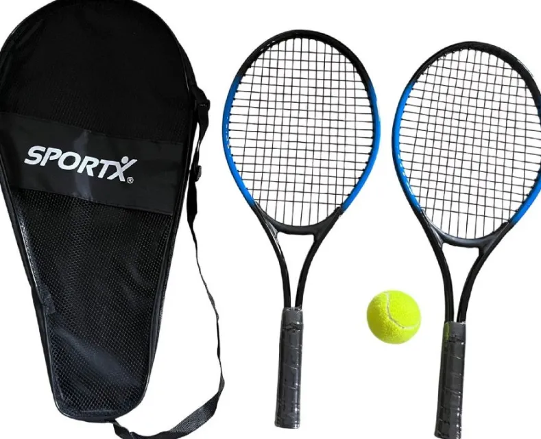 SportX - Tennisset (Blauw/Zwart)