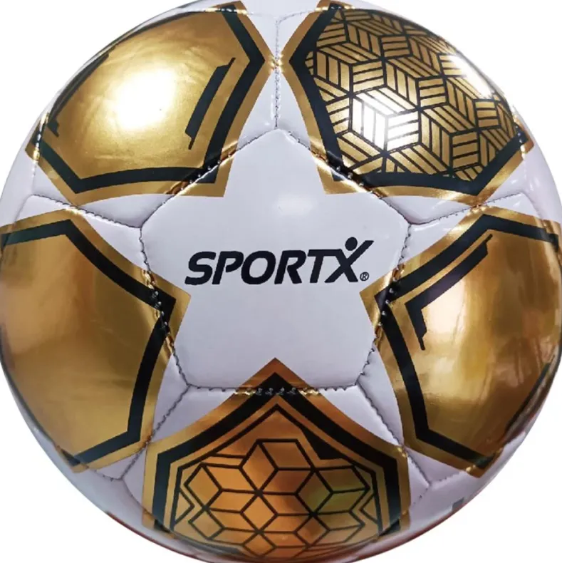 SportX Voetbal Gold White Star Metallic
