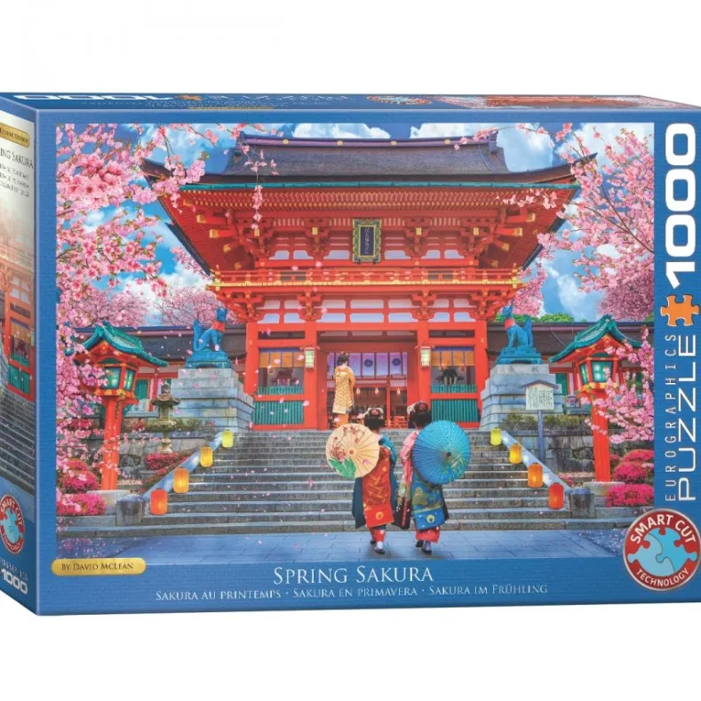 Spring Sakura - David McLean Puzzel (1000 stukjes)