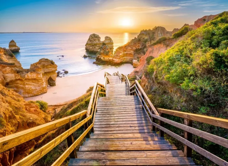 Stairway to Camilo Beach Algarve Puzzel (1000 stukjes)