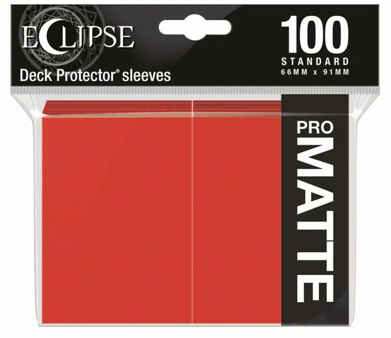 Standard Sleeves Matte Eclipse - Rood (100 stuks)