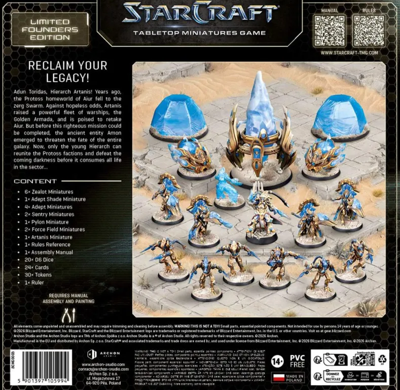 StarCraft - The Miniatures Game - Protoss Starter Set Founders Edition