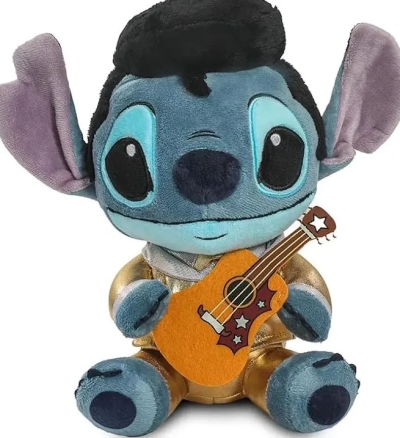 Stitch - Elvis Gold Suit Pluche Knuffel (25cm)