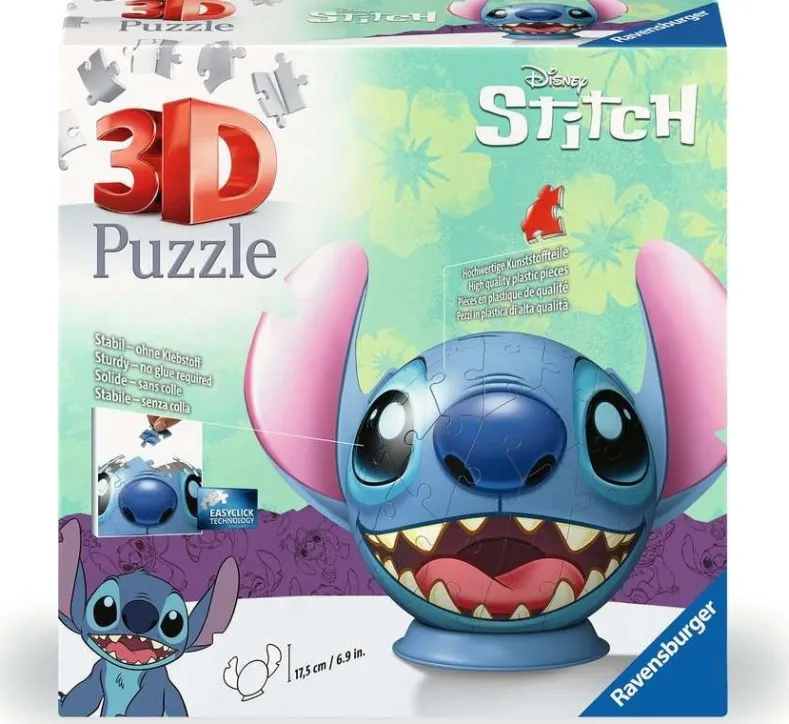 Stitch - With Ears 3D Puzzel (72 stukjes)