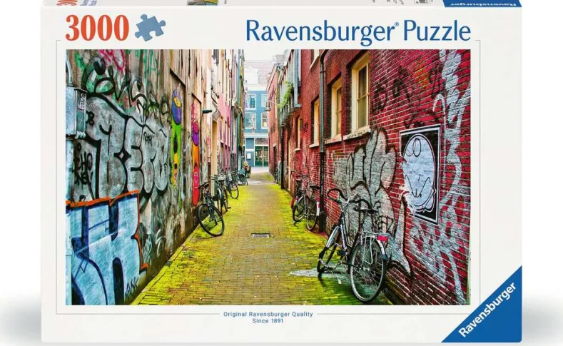Street in Amsterdam Puzzel (3000 stukjes)