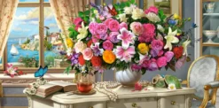 Summer Flowers and Cup of Tea Puzzel (4000 stukjes)