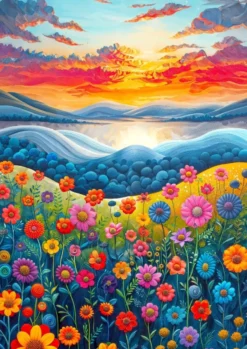 Sunrise Fields Puzzel (1000 stukjes)