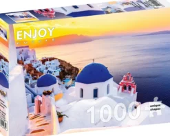 Sunrise over Santorini - Greece Puzzel (1000 stukjes)