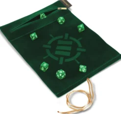 Tabletop Series - Roll on a Scroll Dice Set with Case - Green