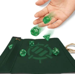Tabletop Series - Roll on a Scroll Dice Set with Case - Green