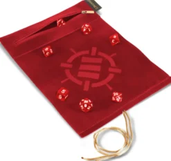 Tabletop Series - Roll on a Scroll Dice Set with Case - Red