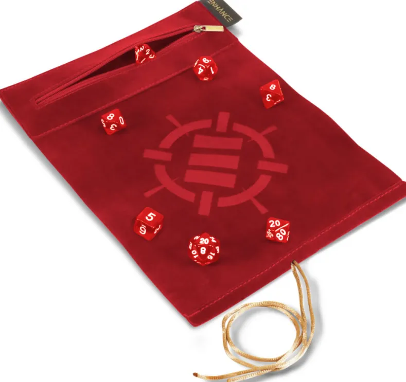 Tabletop Series - Roll on a Scroll Dice Set with Case - Red