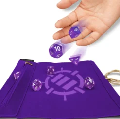 Tabletop Series - Roll on a Scroll Dice Set with Case - Purple