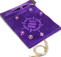 Tabletop Series - Roll on a Scroll Dice Set with Case - Purple