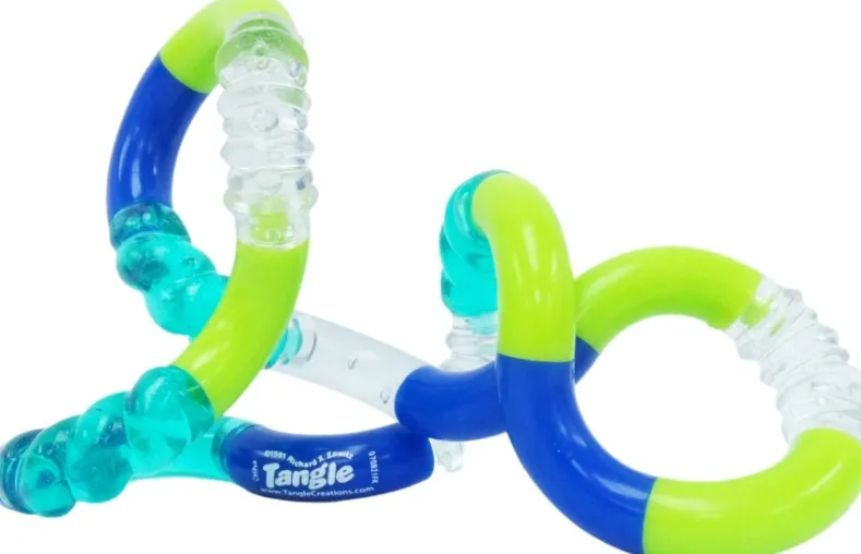 Tangle Textured Crazy Junior - Green Blue Transparant